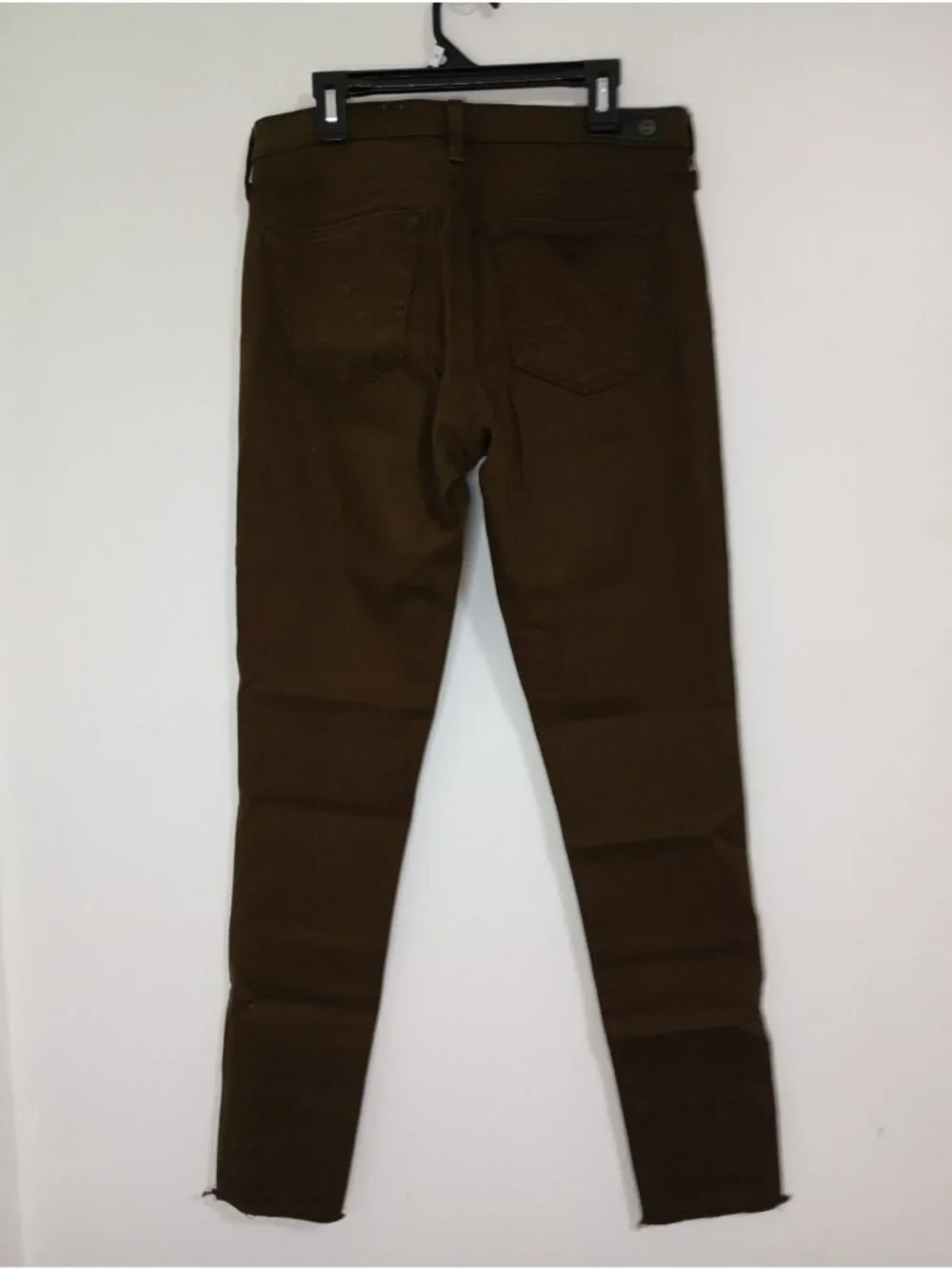 AG Adriano Goldschmied The Legging Ankle Super Skinny Jeans Brown Size 27R